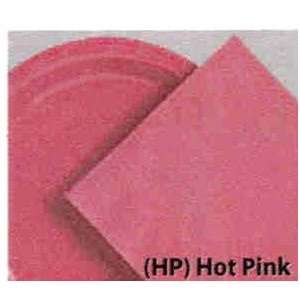  240 Hot Pink (10 Pks of 24) 9 Inch Wax Coated Plain Solid 