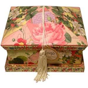  Punch Studio Jasmine Soap Set In A Pink Rose Pagoda 