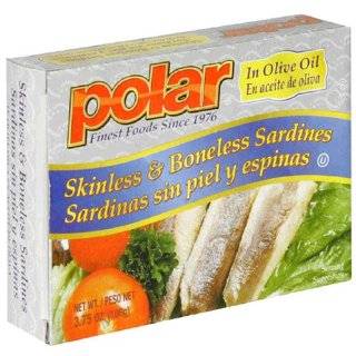 MW Polar Sardines Skinless, Boneless in Olive Oil, 3.75 Ounce Packages 