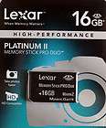 Lexar 16GB Platinum II Memory Stick PRO Duo card, Aus Stock+Warranty