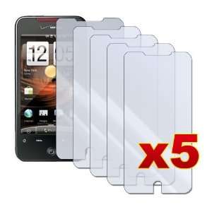  5 Pack of Premium Crystal Clear Screen Protectors for HTC 