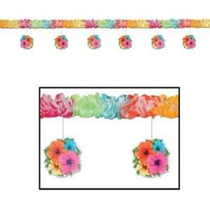  Silk N Petals Hibiscus 7 Foot Garland