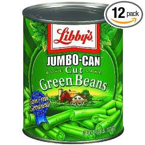 Libbys Cut Green Beans, 28 Ounce Cans Grocery & Gourmet Food