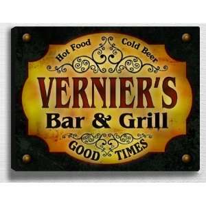  Verniers Bar & Grill 14 x 11 Collectible Stretched 