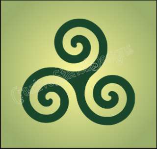 New Stencil ~ Celtic Triskele or Triple Circle symbol   paint your 