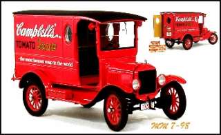 Danbury Mint 1925 Ford Model T Panel Delivery   Campbells Soup   124 