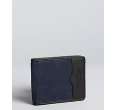 Fendi black zucca canvas and leather card case  