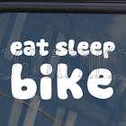 Eat Sleep Mountain Biking Cycling Bike Decal Sticker