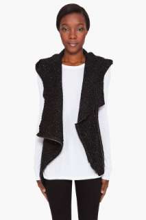 Helmut Lang Boiled Wool Vest for women  