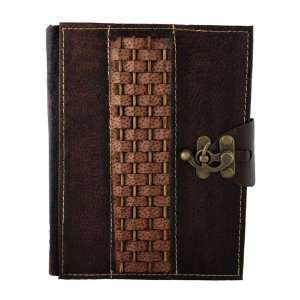   on a Brown Handmade Leather Bound Journal LO197