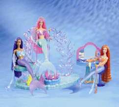 New 03 Mattel Barbie Mermaid Fantasy Doll Playset House Furniture 