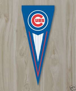 CHICAGO CUBS MLB TRI PENNANT GARDEN FLAG & STEEL POLE  
