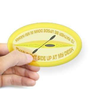  Id Rather Be Upside Down Yellow Sticker Oval Hobbies Oval 