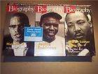 Biography VHS Set 3 videos Martin Luther King Jr.