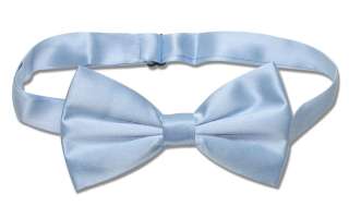 SILK BOWTIE Solid BABY SKY BLUE Mens Tuxedo Bow Tie  