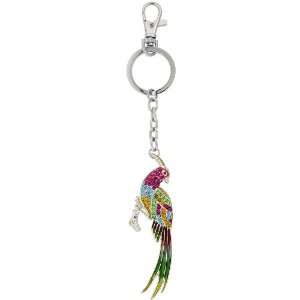 Multi Color Bird Parrot Key Chain, Key Ring, Key Holder, Key Tag , Key 