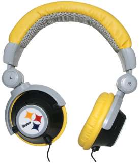 iHip NFL Officially licensed DJ Style Headphones   Pittsburgh Steelers 