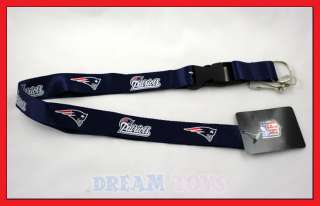 NFL New England Patriots Lanyard Key Chain / Football  