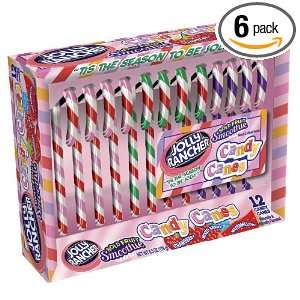 Jolly Rancher Holiday Bold Fruit Smoothie Candy Canes (Strawberry 
