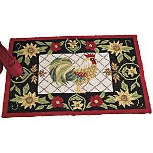  Expressions Rooster and Sunflowers Rug