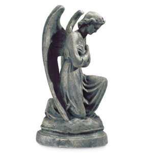  Angel Kneeling Statue, 10L x 7.5W x 21.5H inches Patio 
