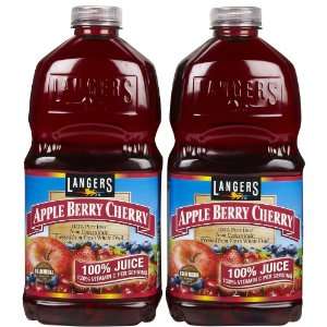 Langers Apple Berry Cherry, 64 oz, 2 pk Grocery & Gourmet Food