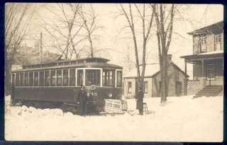 Trolley, Watch Tower Car No 235, RPPC, Davenport, Iowa  