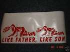 Coal Miner, Like Father, Like Son, Huge 24 wide decal