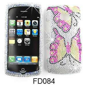 CELL PHONE CASE COVER FOR LG ALLY APEX AXIS VS740 RHINESTONES TWO 