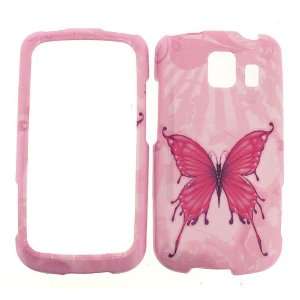  LG VORTEX PINK BUTTERFLY HARD PROTECTOR SNAP ON COVER CASE Cell 