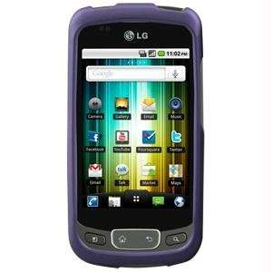  Rubberized SnapOn Cover for LG Optimus T P509   Purple 