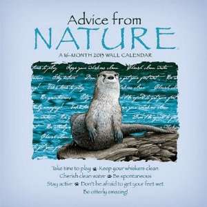   Advice from Nature 16 Month 2013 Linen Wall Calendar