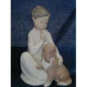  Lladro #4522 Boy With Dog 