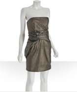 Mark & James by Badgley Mischka bronze faux leather lace combo 