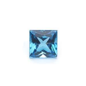   of AAA 5 mm Princess Loose Swiss Blue Topaz ( 1 pc ) Gemstone Jewelry