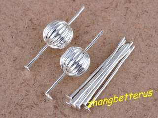   Pcs 24mm silver plated flat Head Pins Needles Jewelry Findings  