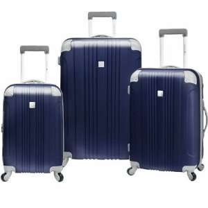   Malibu 3 Piece Hardshell Spinner Luggage Set  Navy