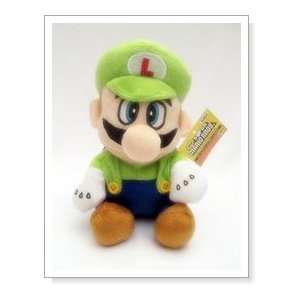  Super Mario Brothers  Luigi Plush   8 (with Suction Cup 