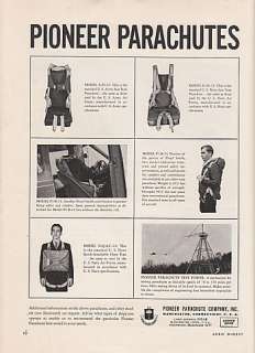 1941 Pioneer Parachute Co Manchester CT Ad Test Tower  