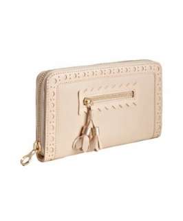 See By Chloe almond lambskin and leather trim continental wallet 