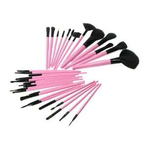  M.S High Quality Pink Pro Makeup Brushes Set with Handy 