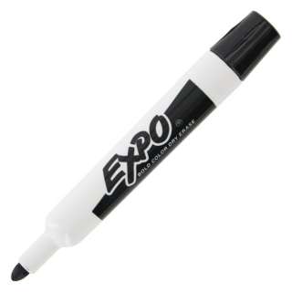 expo type dry erase markers style bold color ink color black tip style 