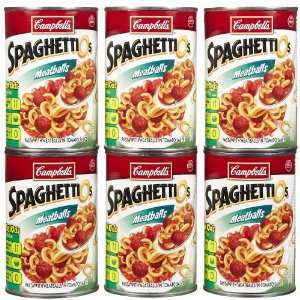 Campbells Spaghettio Withs Meatball, 14.75 oz, 6 Pack   6 pk.