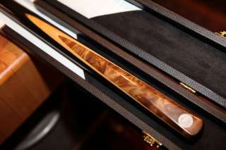   One Piece 56.75 Snooker Cue & Case + Extensions And Cue Oil  