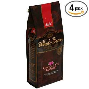 Melitta Prebagged Whole Bean Coffee, Chocolate Raspberry, 9 Ounce Bag 