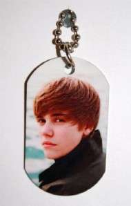 JUSTIN BIEBER #121 Photo ID Dog Tag 30Chain FREE SHIP  