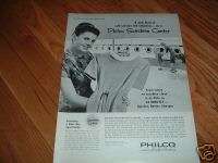 1962 Philco Bendix Sunshine Center Ad Miss America 1963  