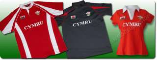 Welsh Rugby Shirts for Ladies & Gents