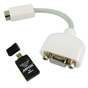  Mini DVI to VGA female Monitor Cable Adapter for APPle 