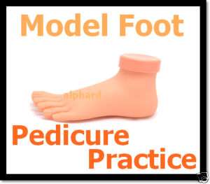 Plastic Model Foot for Pedicure Nail Art Practice  